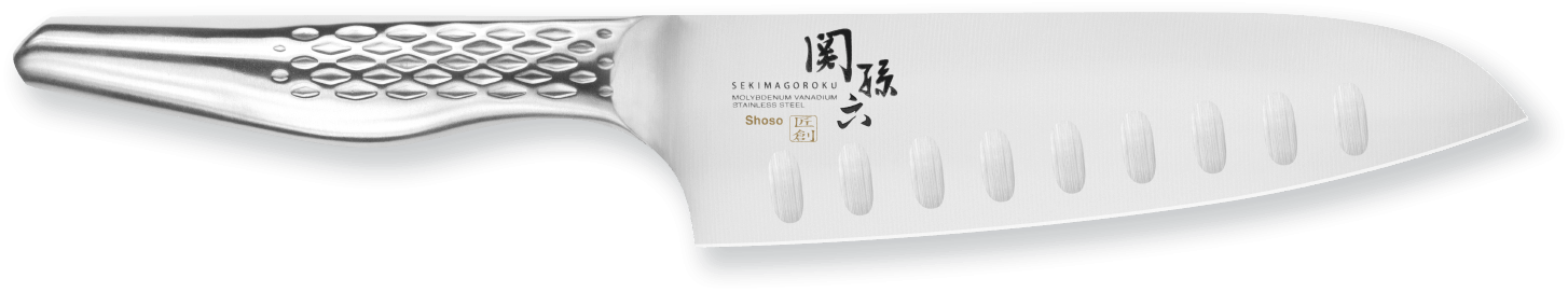 Couteau Santoku Kai Seki Magoroku Shoso AB.5157 - lame alvéolée